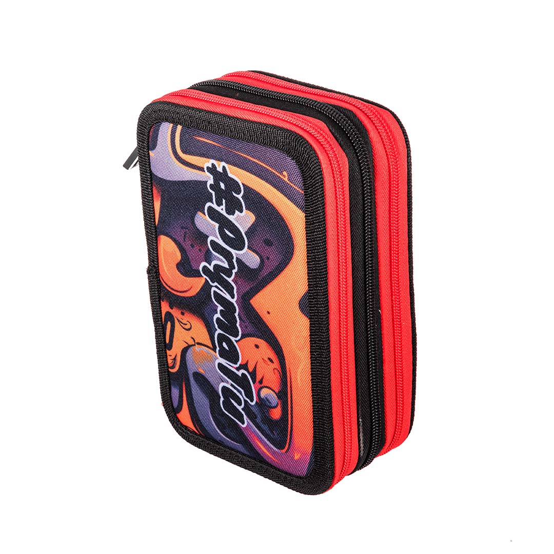 Astuccio a Tre Scomparti 3Zip Skull