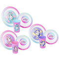 Unicorn Friends Set Piatto 21 cm, Ciotola 16,5 cm + Bicchiere