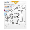 Set di 4 Tele da Colorare con Pennello e Colori – 20x25