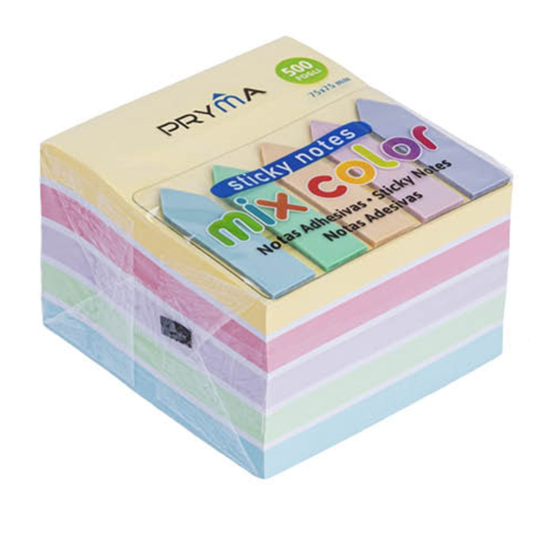 Stick Notes Adesivi 500 Fogli + Segnapagina 5 Colori 25 Fogli – Multicolore