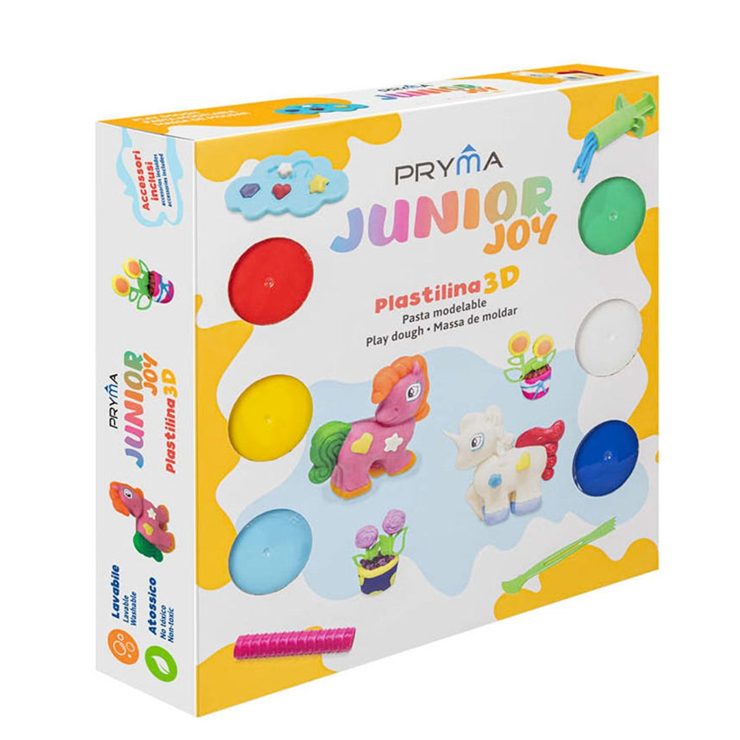 Plastilina Bambini 6 Colori + 14 Accessori Unicorno