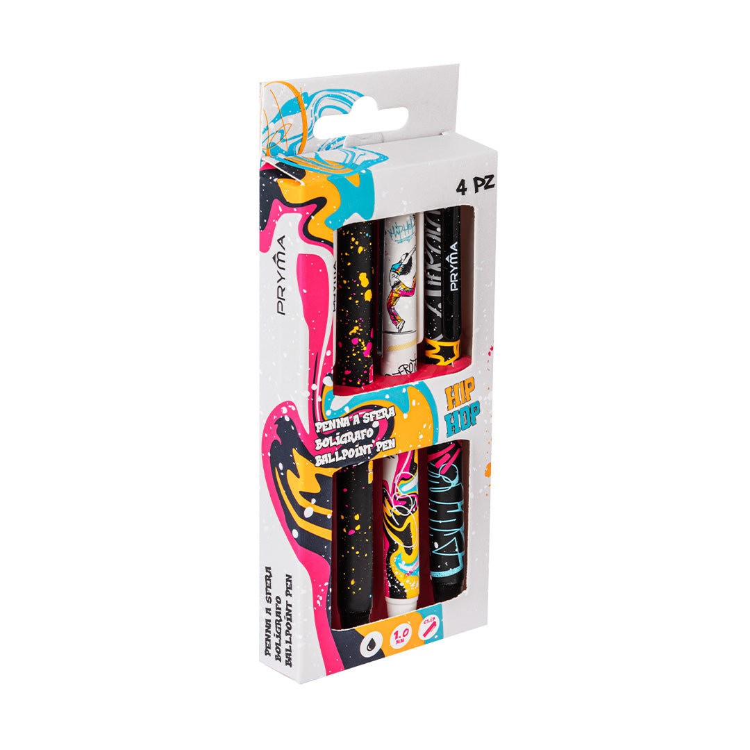 Linea Hip Hop Penna Sfera 1Mm 4 pz