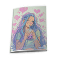 Quaderno Maxi A4 – Media Ragazzi Colorata – ragazza righe 1r