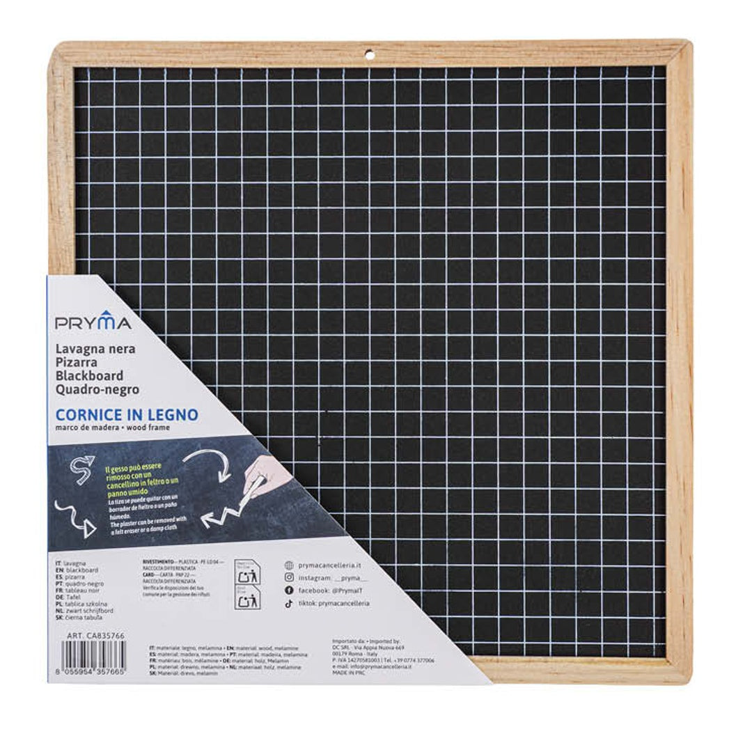 Lavagna Nera Quadrettata – 25x25