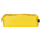 PRYMA Astuccio in PVC Trasparente, 20x4.5x4.5cm Giallo – Portapenne Impermeabile e Resistente con Cerniera, Organizer Mi