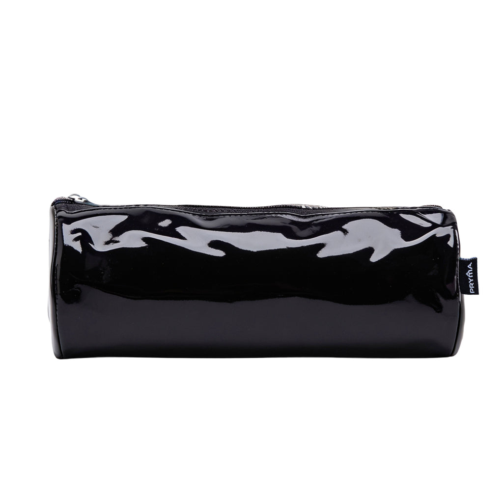 PRYMA Astuccio in PVC Trasparente, 20x4.5x4.5cm Nero – Portapenne Impermeabile e Resistente con Cerniera, Organizer Mini