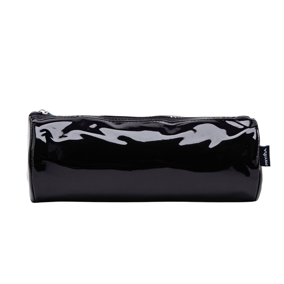 PRYMA Astuccio in PVC Trasparente, 20x4.5x4.5cm Nero – Portapenne Impermeabile e Resistente con Cerniera, Organizer Mini