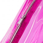 Astuccio in PVC Trasparente Rosa – 20x4.5x4.5cm
