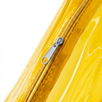 Astuccio in PVC Trasparente Giallo – 21x5x7cm