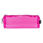 PRYMA Astuccio in PVC Trasparente, 21x5x7cm Rosa – Portapenne Impermeabile e Resistente con Cerniera, Organizer Minimali