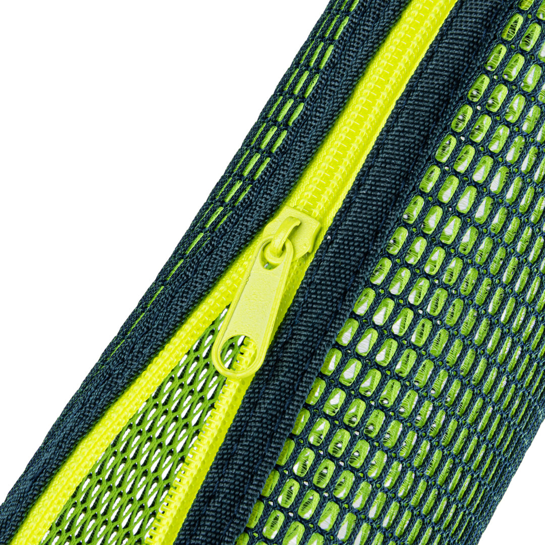 Astuccio Slim in Tessuto Mesh Giallo – 21x5x7cm