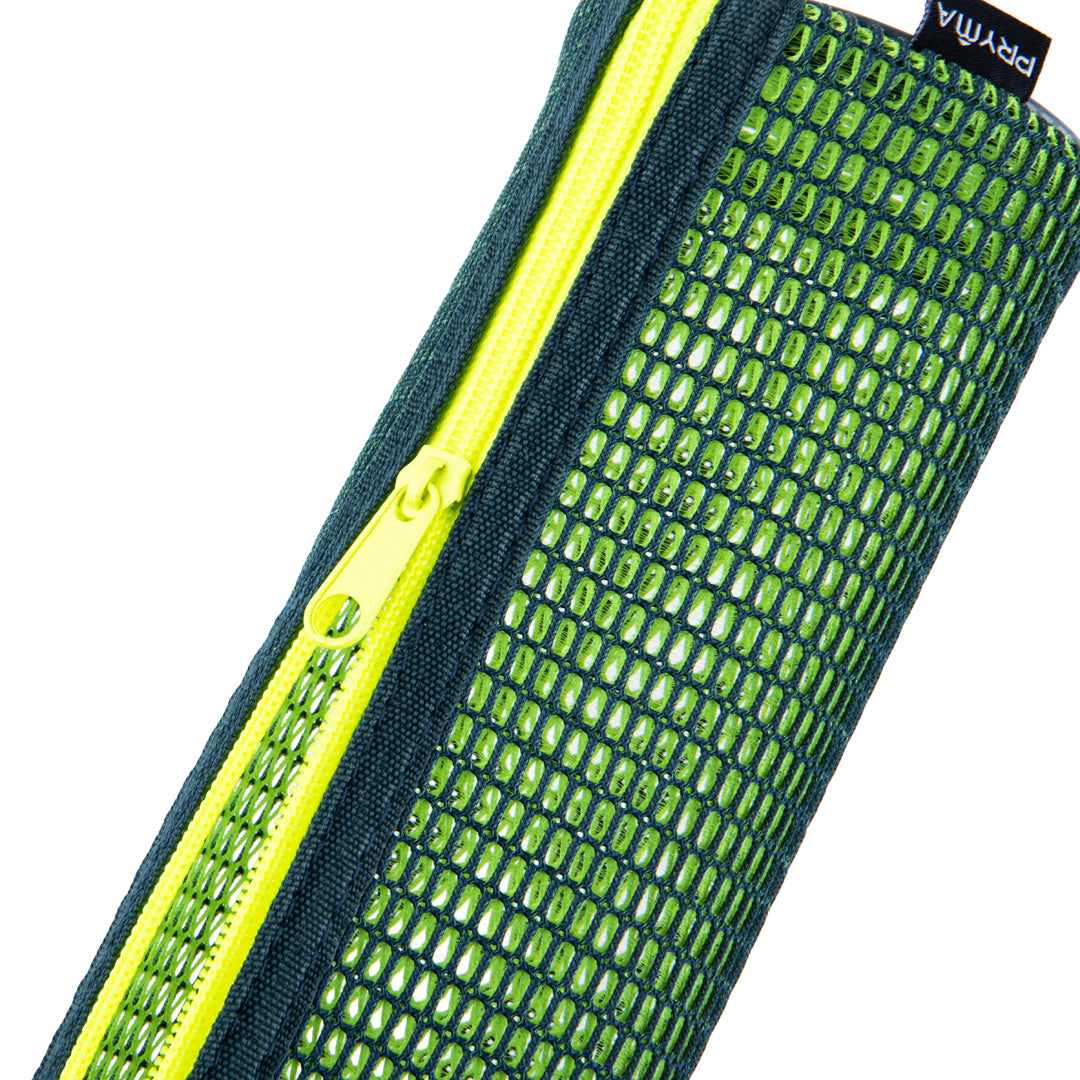 Astuccio Cilindrico in Tessuto Mesh Giallo