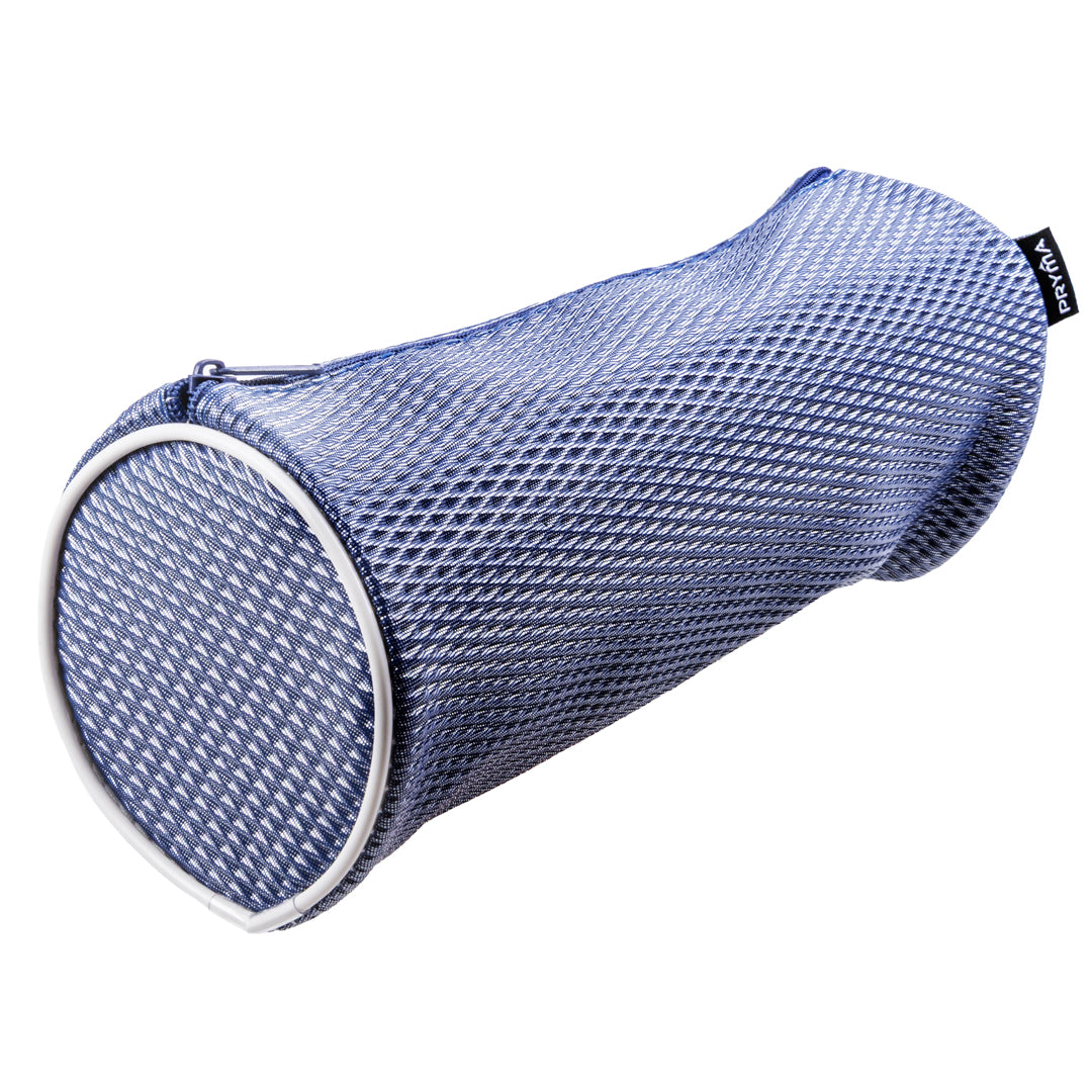Astuccio Cilindrico in Tessuto Mesh Blu