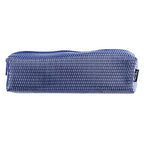 PRYMA Astuccio Slim in Tessuto Mesh Blu, 20x4.5x4.5cm – Portapenne a Rete con Cerniera, Organizer Traspirante e Resisten