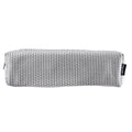 PRYMA Astuccio Slim in Tessuto Mesh Grigio, 20x4.5x4.5cm – Portapenne a Rete con Cerniera, Organizer Traspirante e Resis