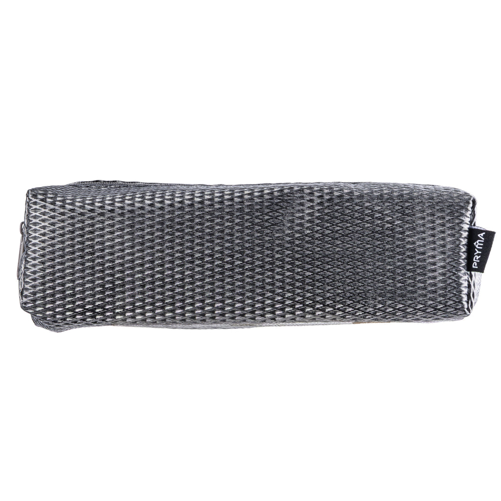 PRYMA Astuccio Slim in Tessuto Mesh Nero, 20x4.5x4.5cm – Portapenne a Rete con Cerniera, Organizer Traspirante e Resiste