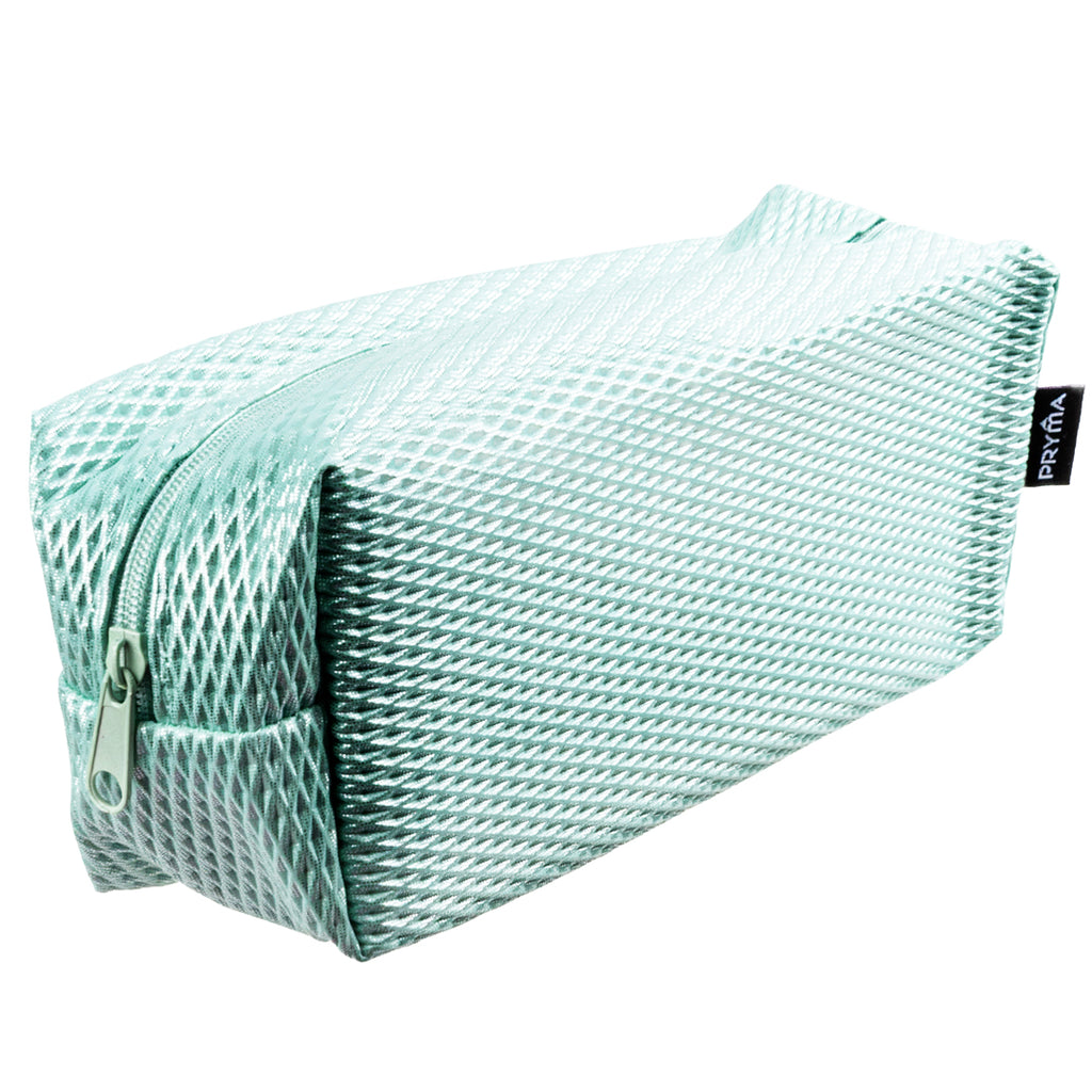 Astuccio Slim in Tessuto Mesh Celeste – 21x5x7cm