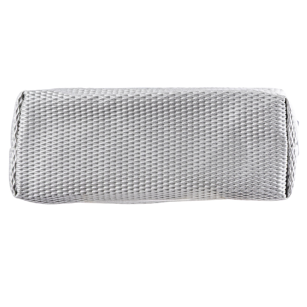 PRYMA Astuccio Slim in Tessuto Mesh Grigio, 21x5x7cm – Portapenne a Rete con Cerniera, Organizer Traspirante e Resistent
