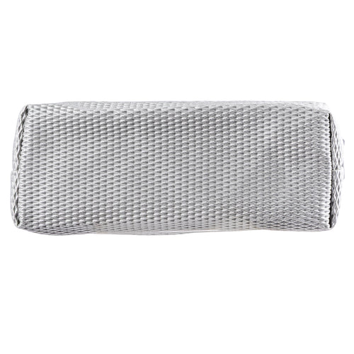 PRYMA Astuccio Slim in Tessuto Mesh Grigio, 21x5x7cm – Portapenne a Rete con Cerniera, Organizer Traspirante e Resistent