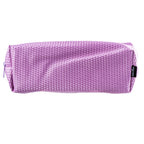 PRYMA Astuccio Slim in Tessuto Mesh Rosa, 21x5x7cm – Portapenne a Rete con Cerniera, Organizer Traspirante e Resistente 