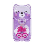 PRYMA Correttore a Nastro Kawaii Lilla (Orsetto), 5mm x 5m – Bianchetto a Nastro Compatto e Coprente, Mini Correttore Ro
