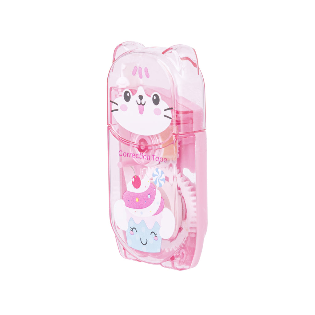 Correttore a Nastro Kawaii Rosso (Gattino), 5mmx5m