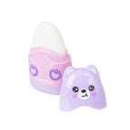 Gomma e Temperino 1 Foro Kawaii Lilla (Orsetto)