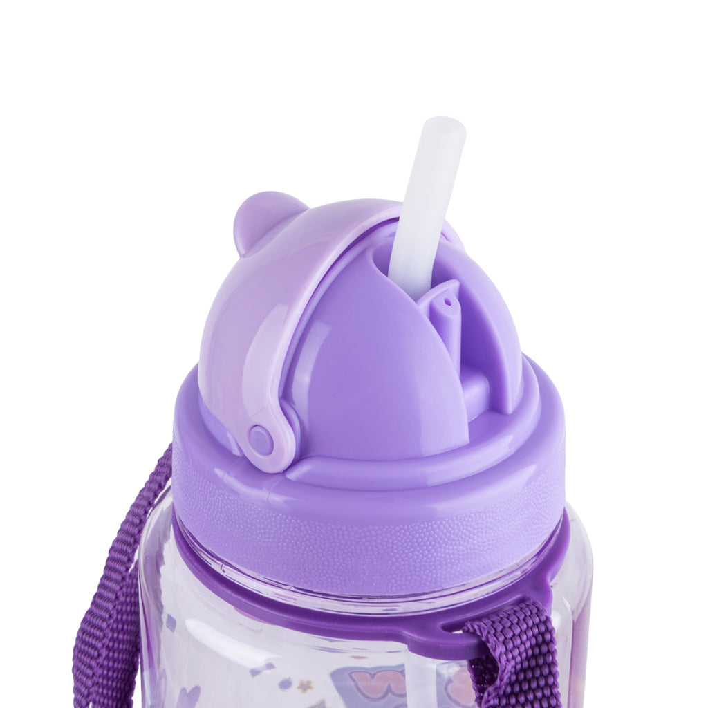 Borraccia per Bambini Kawaii Viola (Orsetto)