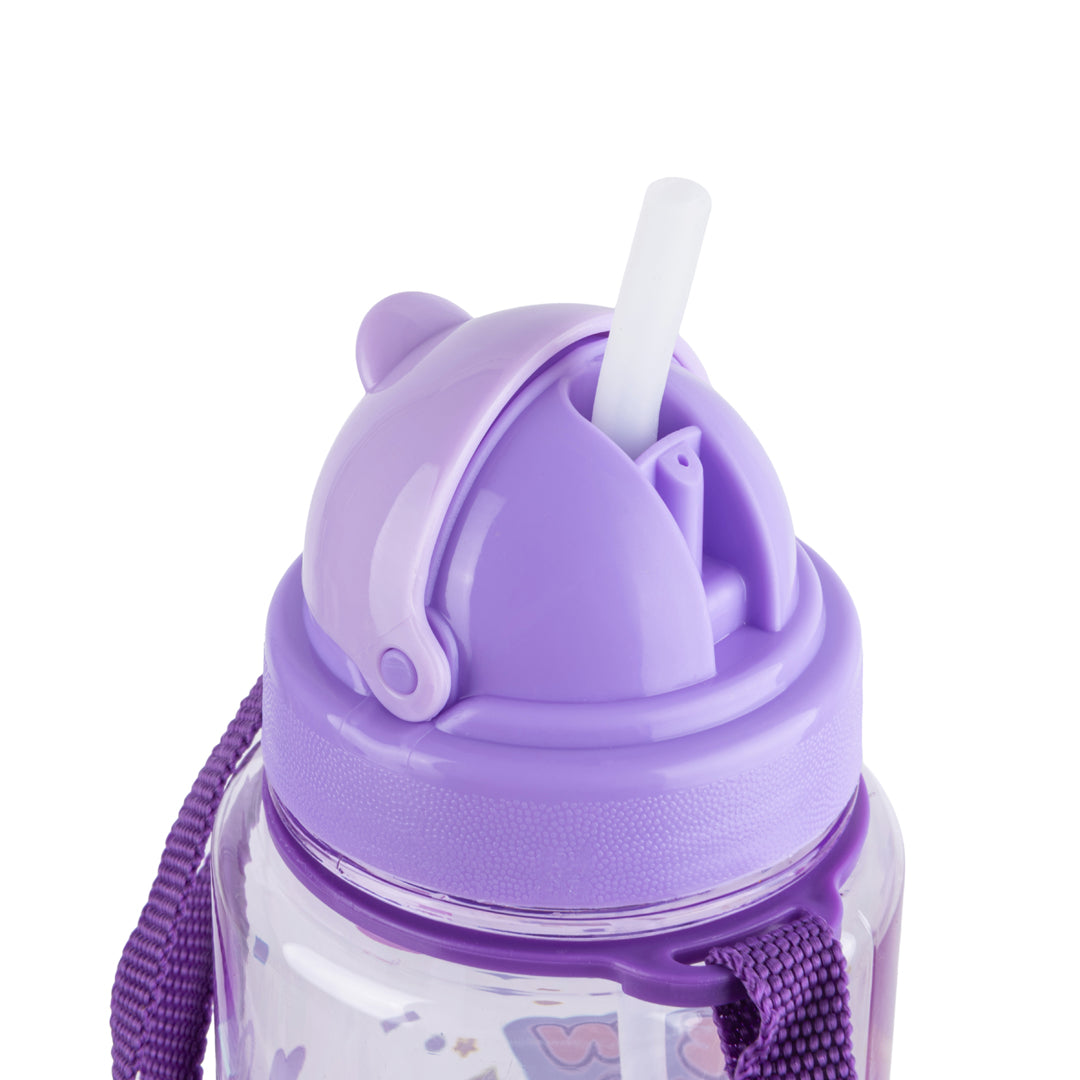 Borraccia per Bambini Kawaii Viola (Orsetto)