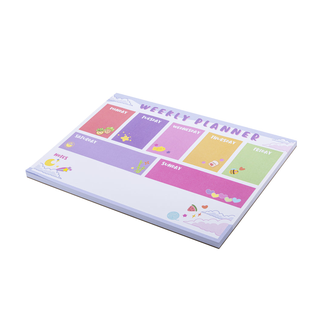 Planner Settimanale Kawaii, Formato A4, 80 Fogli