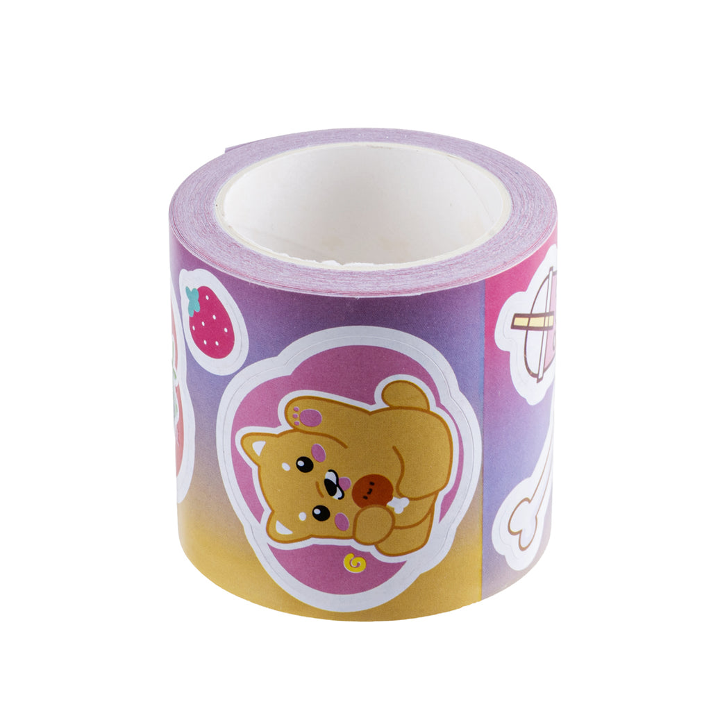 Set Adesivi Kawaii Lilla, Confezione da 190 Pezzi