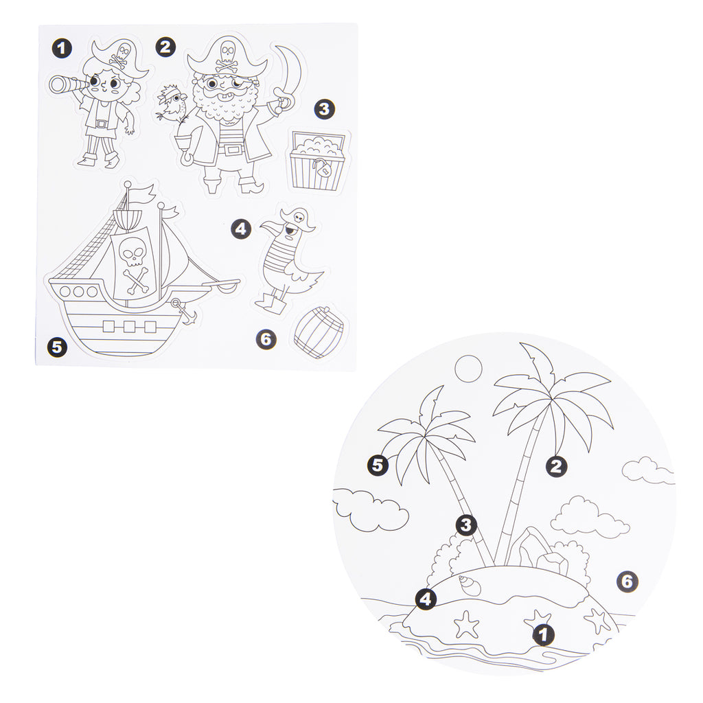 Junior Joy Puzzle da Colorare per Bambini – Isola Dei Pirati