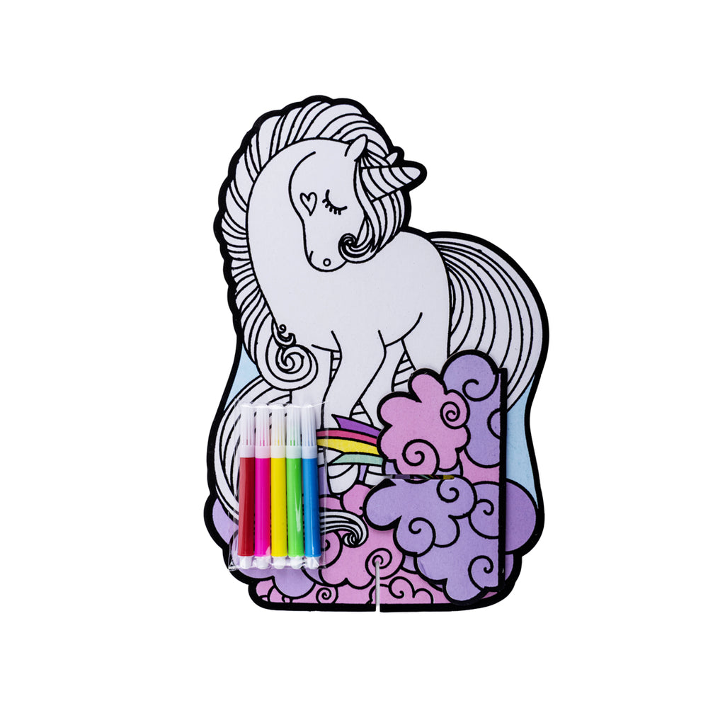 Junior Joy Velvet Art Disegno con Velluto a Rilievo per Bambini – Unicorno Magico