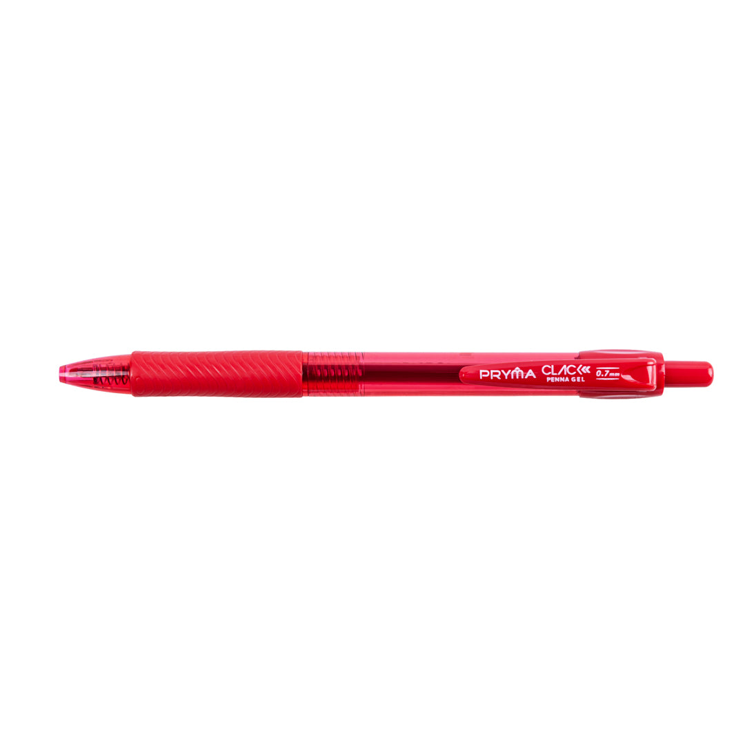 Clack Set 5 Penne Gel a Scatto Colori Misti, Punta Media 0.7 mm