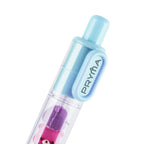 Penna a Sfera Retrattile Azzurro Pastello con Dettagli Orsetti Multicolore, Punta Media 1.0 mm