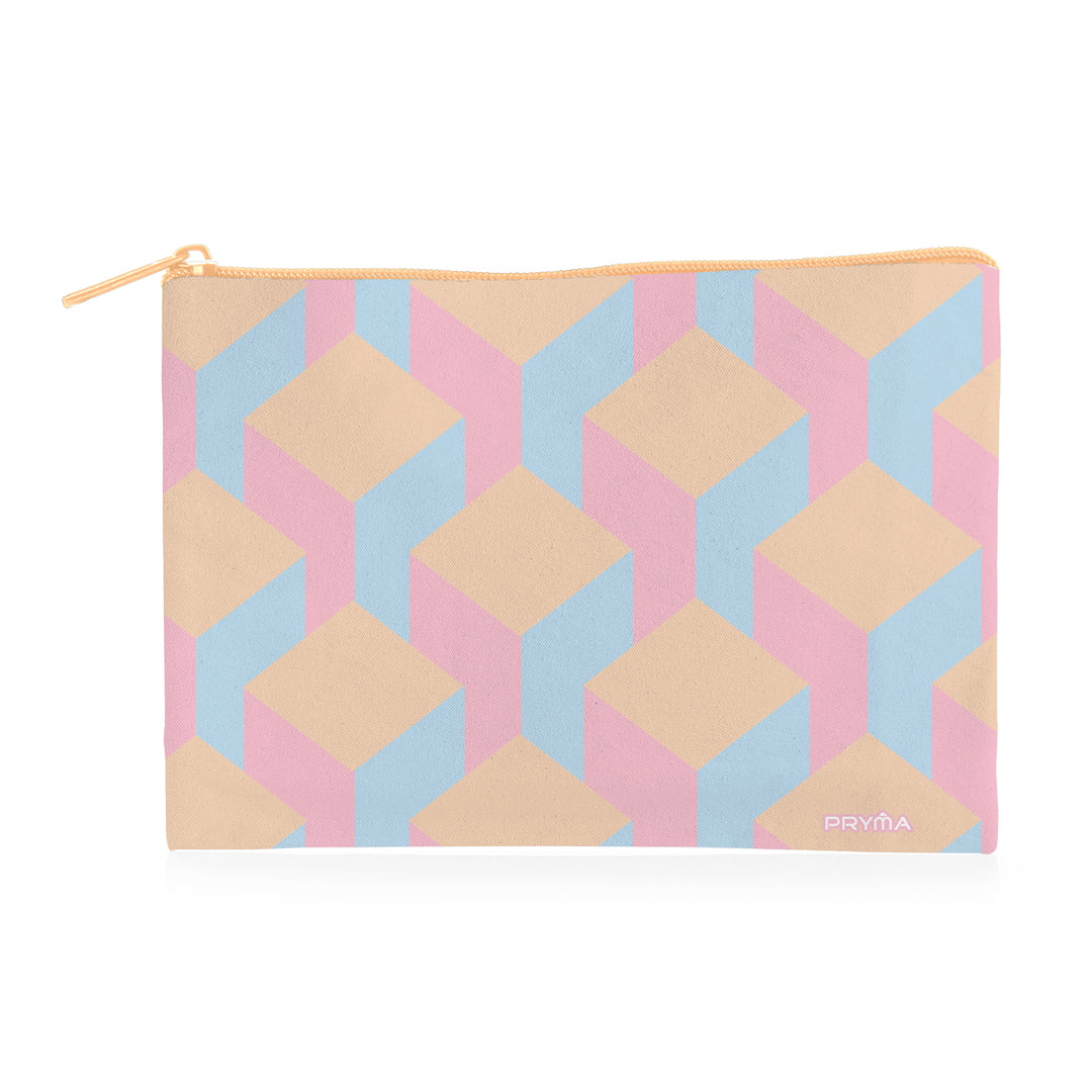 PRYMA Busta Portatutto Formato B6 (23x12 cm) – Bustina Astuccio Sottile con Cerniera, Pochette Impermeabile per Document