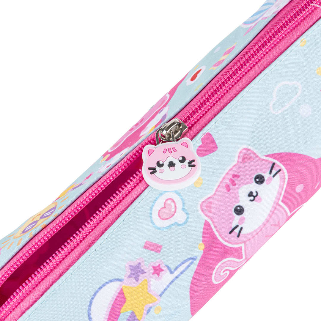 Astuccio Tombolino Portapenne Kawaii – Gattino Turchese