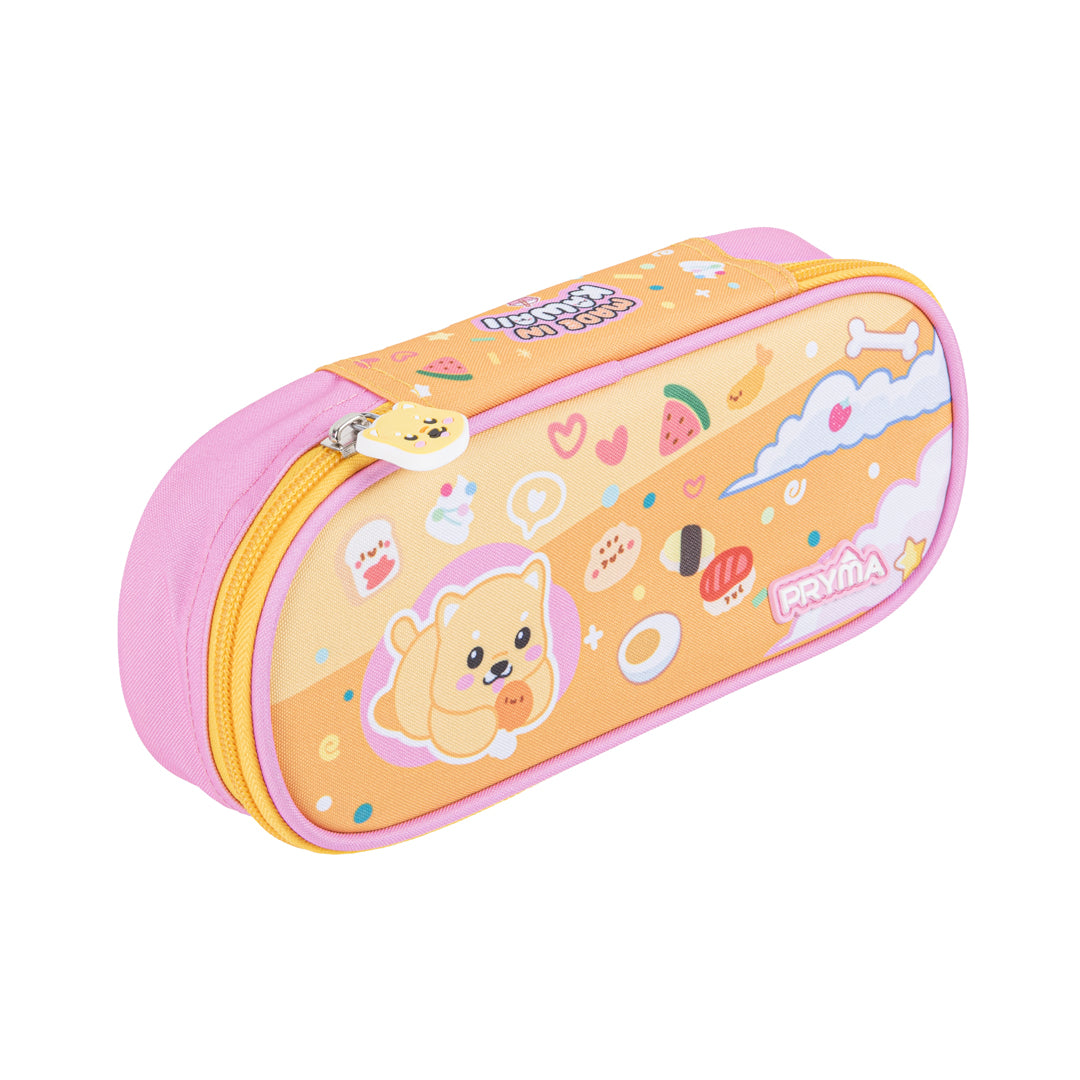 Astuccio Ovale Organizzatore Kawaii – Cagnolino Giallo