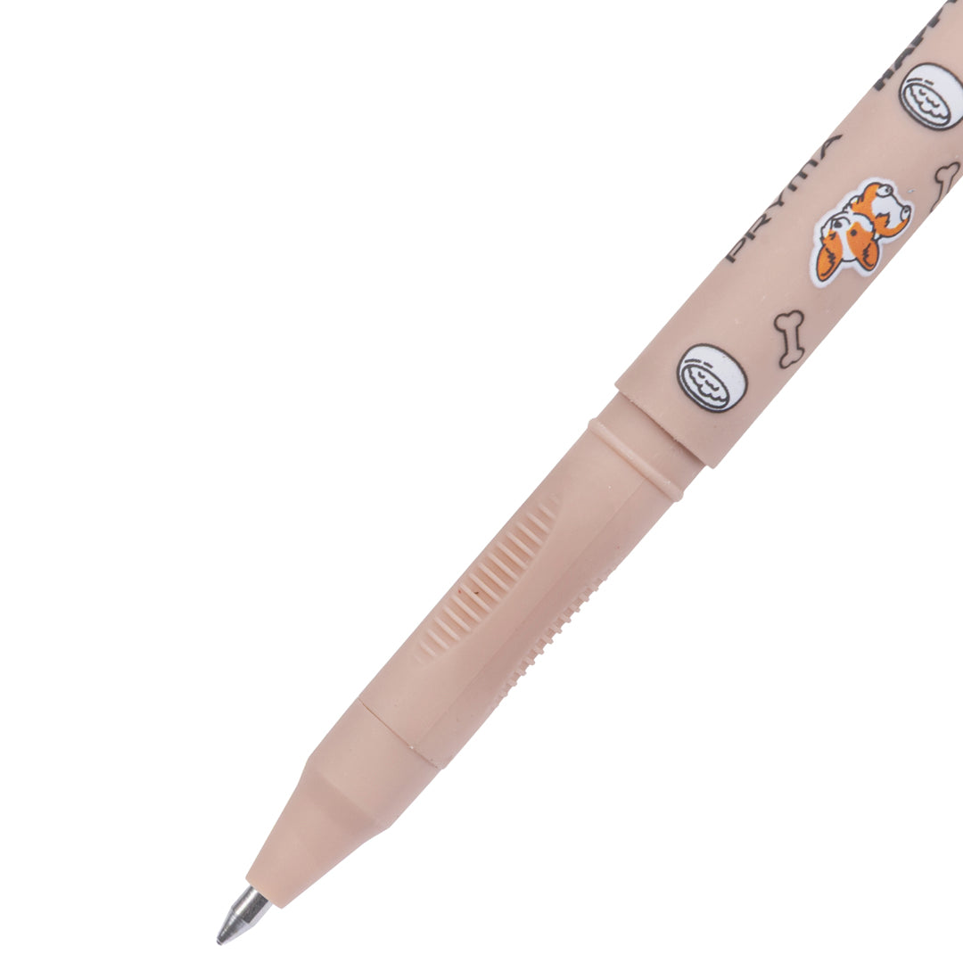 Penna Gel Cancellabile Happy Animals 0.7mm – Rosso Cagnolino