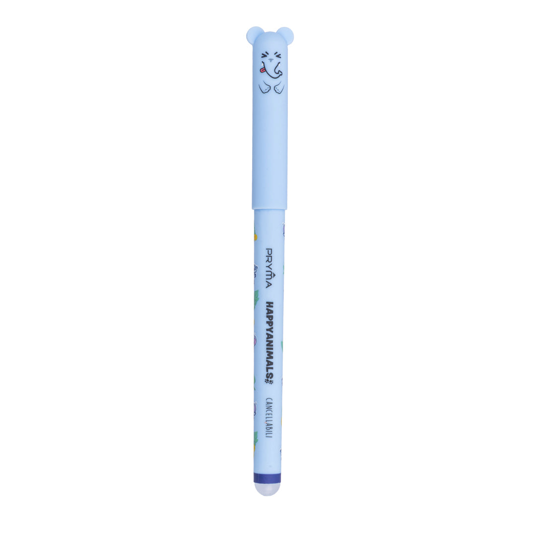 Penna Gel Cancellabile Happy Animals 0.7mm – Blu Elefantino