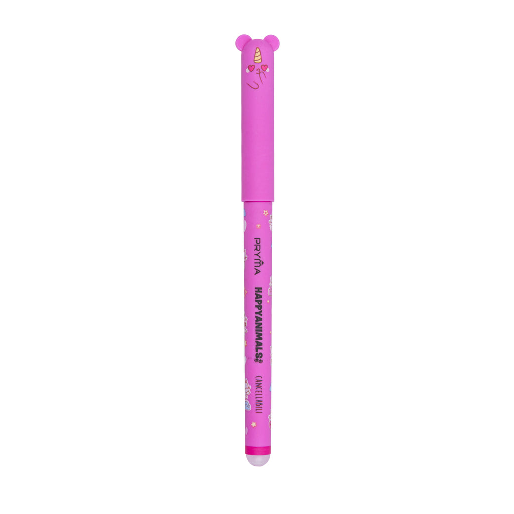 Penna Gel Cancellabile Happy Animals 0.7mm – Fucsia Unicorno