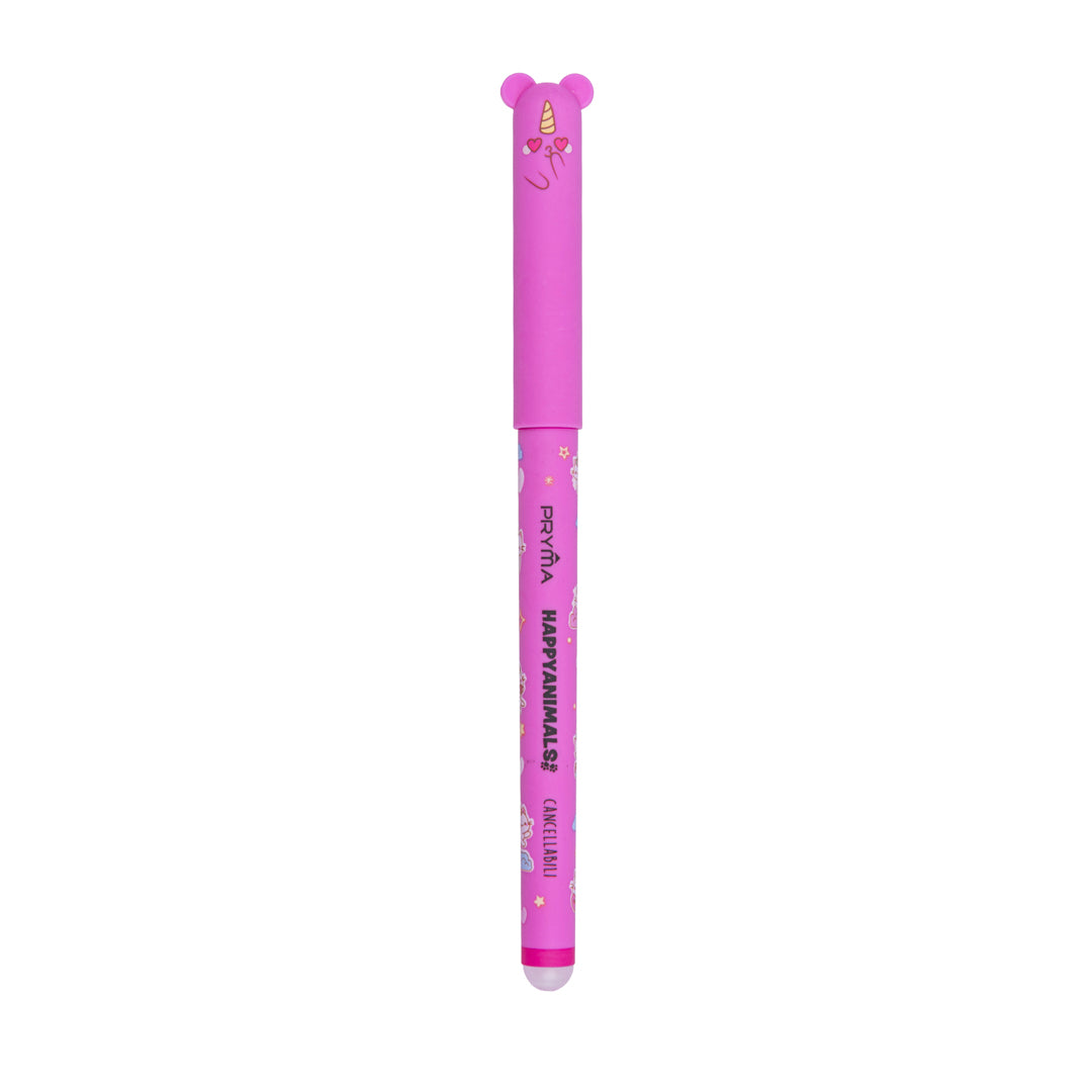Penna Gel Cancellabile Happy Animals 0.7mm – Fucsia Unicorno