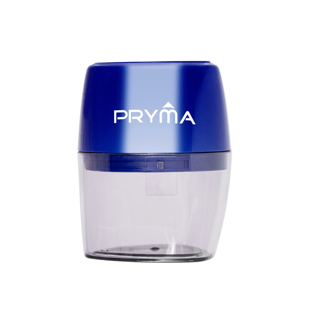 Temperino Metallo Con Contenitore 2Fori Blu