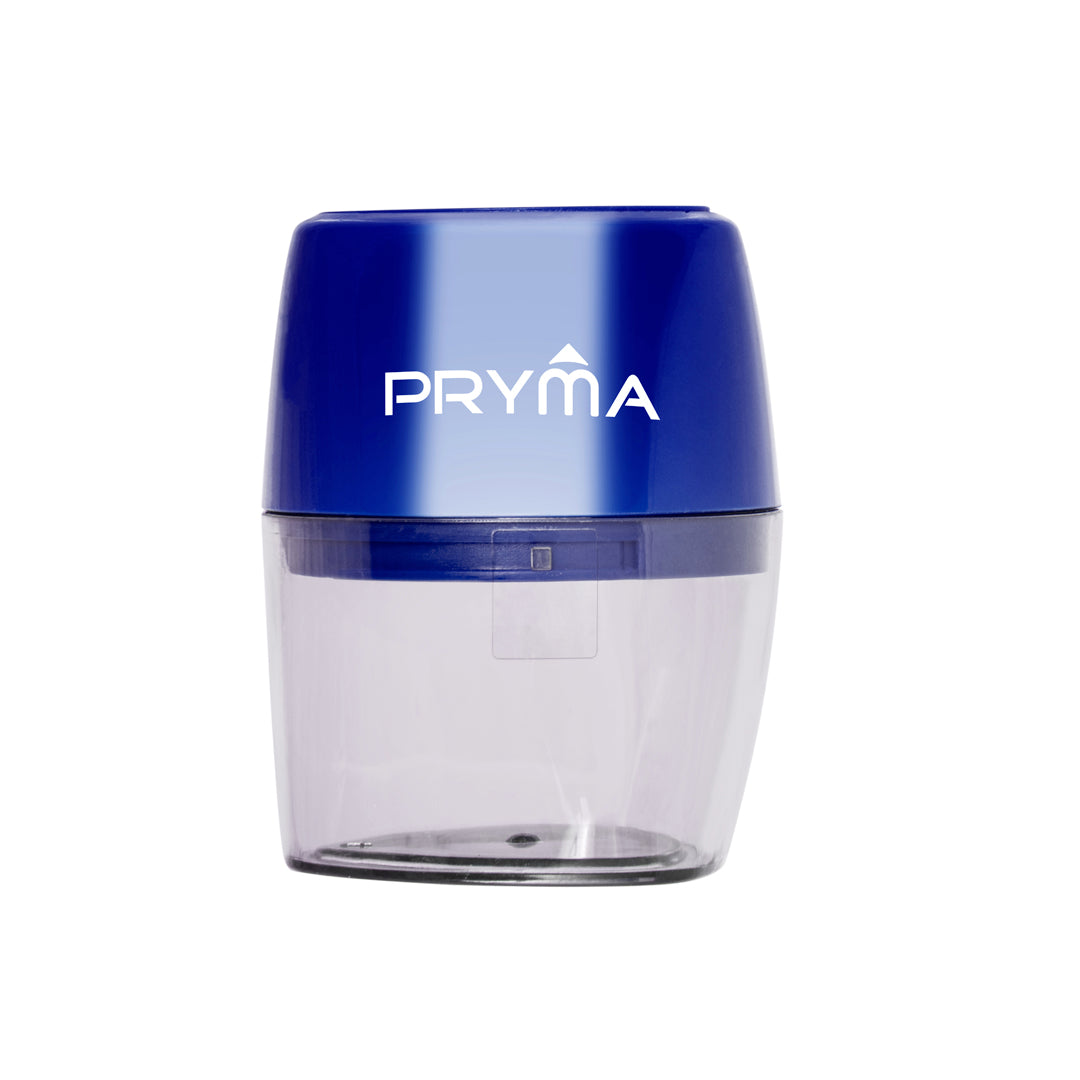 Temperino Metallo Con Contenitore 2Fori Blu